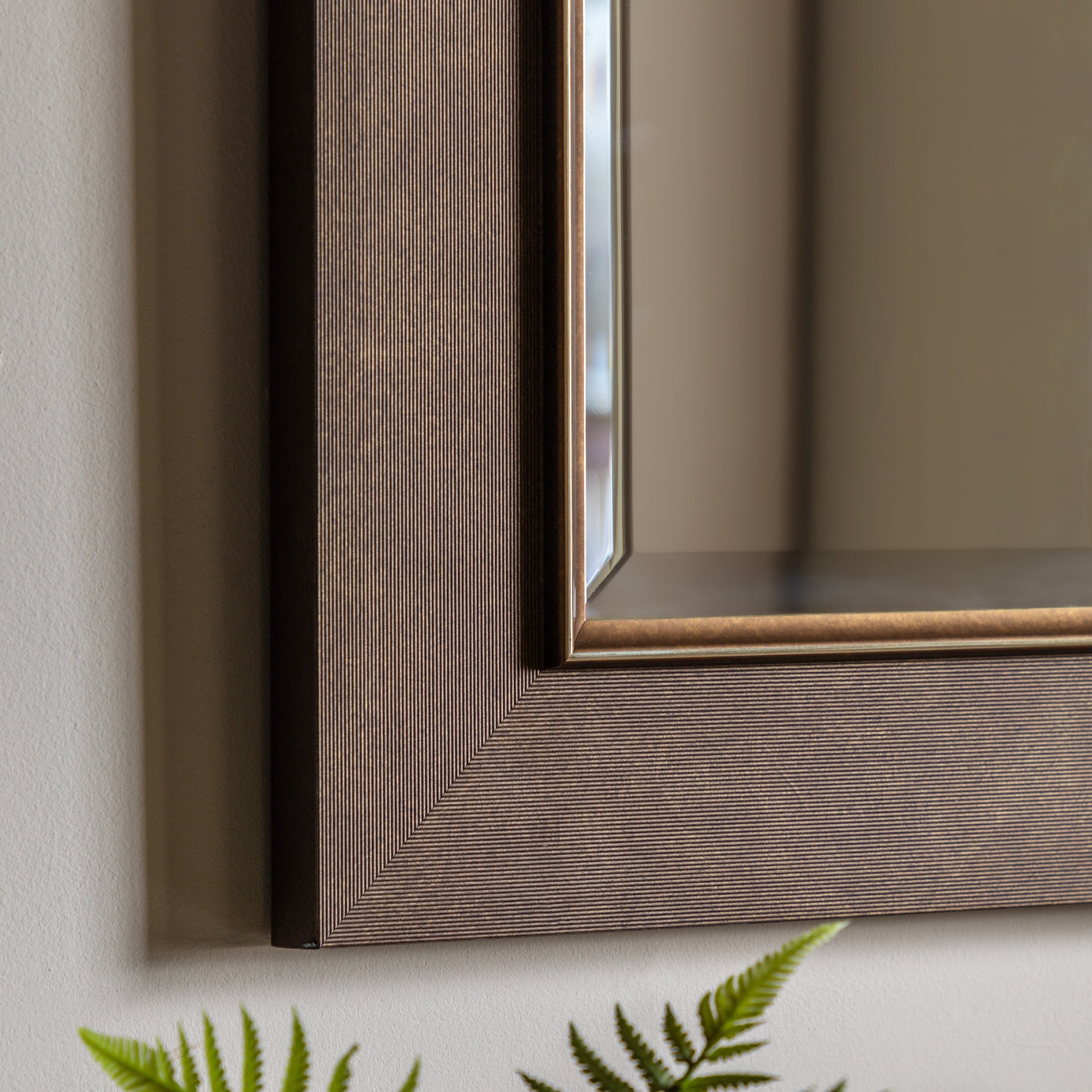 Chelsea Rustic Bronze Square Wall Mirror